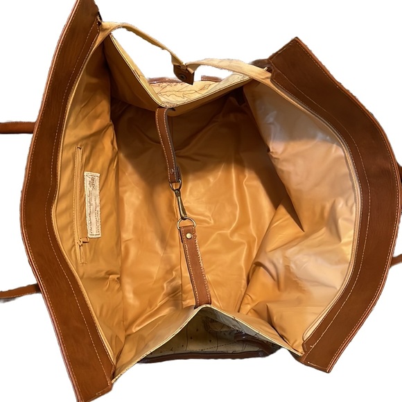 The Columbus Collection by Bagoda Vintage Map Carry On Duffle Bag Set “The Nina” - Picture 6 of 13